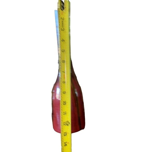 Ceramic Pottery Vase 14" High Rust W/ Brown Tones - Picture 13 of 13